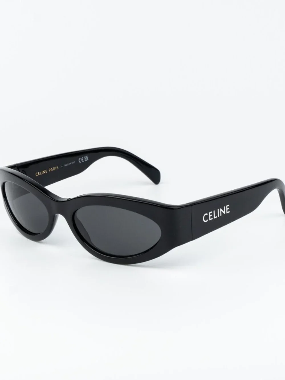 Celine Women Sunglasses Black Grey Cat Eye CL40288I MONOCHROMS 01A NEW AUTHENTIC - Picture 5 of 13